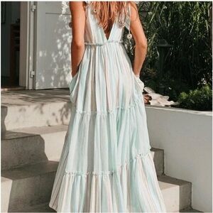 My beachy side maxi dress